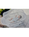 BN-LO-Coral_White,Patut balansoar, Lionelo, Coral, Cu landou ergonomic detasabil, Functie de balansare integrata, Functie de can