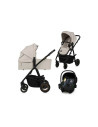 BN-LO-AMBER_PLUS_3IN1_BEIGE_SAND,Carucior 3 in 1, Lionelo, Amber Plus, Cadru aluminiu, Cu landou intarit si salteluta moale, Cu 