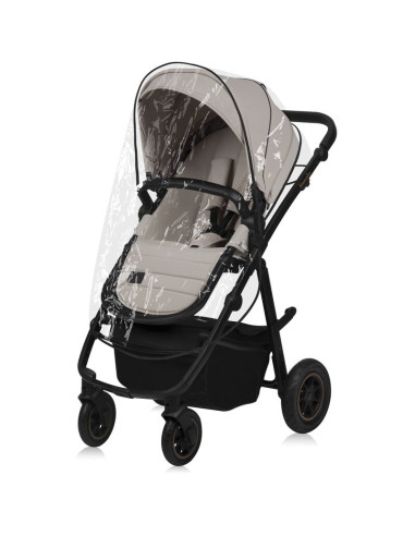 BN-LO-AMBER_PLUS_3IN1_BEIGE_SAND,Carucior 3 in 1, Lionelo, Amber Plus, Cadru aluminiu, Cu landou intarit si salteluta moale, Cu 