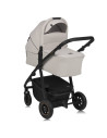 BN-LO-AMBER_PLUS_3IN1_BEIGE_SAND,Carucior 3 in 1, Lionelo, Amber Plus, Cadru aluminiu, Cu landou intarit si salteluta moale, Cu 