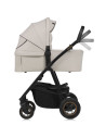 BN-LO-AMBER_PLUS_3IN1_BEIGE_SAND,Carucior 3 in 1, Lionelo, Amber Plus, Cadru aluminiu, Cu landou intarit si salteluta moale, Cu 