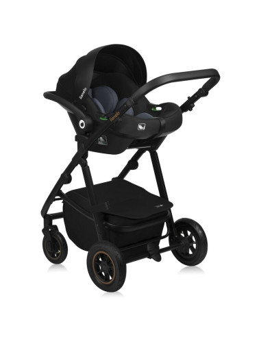 BN-LO-AMBER_PLUS_3IN1_BEIGE_SAND,Carucior 3 in 1, Lionelo, Amber Plus, Cadru aluminiu, Cu landou intarit si salteluta moale, Cu 