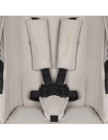 BN-LO-AMBER_PLUS_3IN1_BEIGE_SAND,Carucior 3 in 1, Lionelo, Amber Plus, Cadru aluminiu, Cu landou intarit si salteluta moale, Cu 