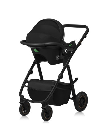 BN-LO-AMBER_PLUS_3IN1_BEIGE_SAND,Carucior 3 in 1, Lionelo, Amber Plus, Cadru aluminiu, Cu landou intarit si salteluta moale, Cu 