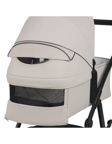 BN-LO-AMBER_PLUS_3IN1_BEIGE_SAND,Carucior 3 in 1, Lionelo, Amber Plus, Cadru aluminiu, Cu landou intarit si salteluta moale, Cu 