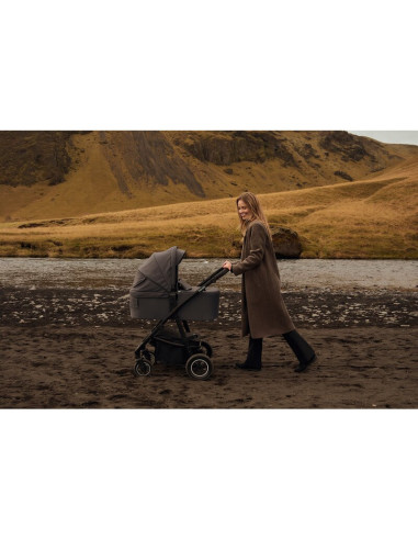 BN-LO-AMBER_PLUS_3IN1_BEIGE_SAND,Carucior 3 in 1, Lionelo, Amber Plus, Cadru aluminiu, Cu landou intarit si salteluta moale, Cu 