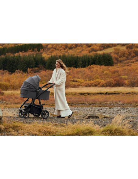 BN-LO-AMBER_PLUS_3IN1_BEIGE_SAND,Carucior 3 in 1, Lionelo, Amber Plus, Cadru aluminiu, Cu landou intarit si salteluta moale, Cu 