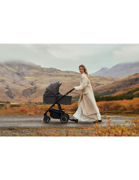 BN-LO-AMBER_PLUS_3IN1_BEIGE_SAND,Carucior 3 in 1, Lionelo, Amber Plus, Cadru aluminiu, Cu landou intarit si salteluta moale, Cu 