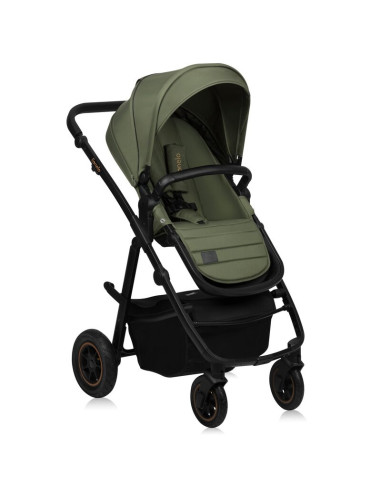 BN-LO-AMBER_PLUS_3IN1_GREEN_FOREST,Carucior 3 in 1, Lionelo, Amber Plus, Cadru aluminiu, Cu landou intarit si salteluta moale, C