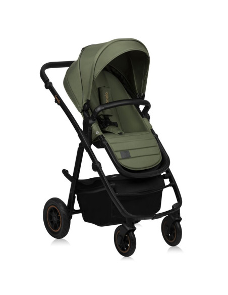BN-LO-AMBER_PLUS_3IN1_GREEN_FOREST,Carucior 3 in 1, Lionelo, Amber Plus, Cadru aluminiu, Cu landou intarit si salteluta moale, C