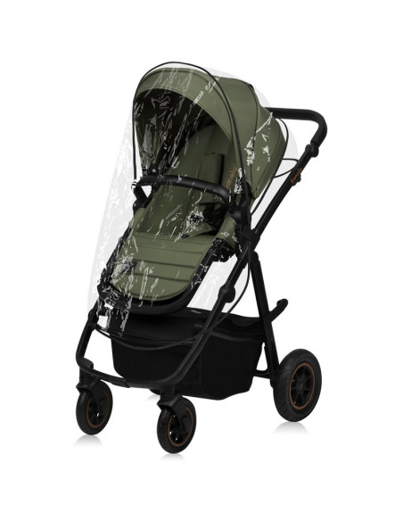 BN-LO-AMBER_PLUS_3IN1_GREEN_FOREST,Carucior 3 in 1, Lionelo, Amber Plus, Cadru aluminiu, Cu landou intarit si salteluta moale, C