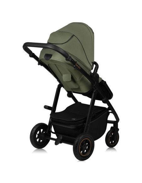 BN-LO-AMBER_PLUS_3IN1_GREEN_FOREST,Carucior 3 in 1, Lionelo, Amber Plus, Cadru aluminiu, Cu landou intarit si salteluta moale, C