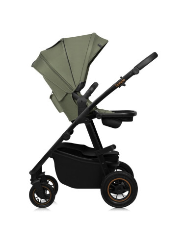 BN-LO-AMBER_PLUS_3IN1_GREEN_FOREST,Carucior 3 in 1, Lionelo, Amber Plus, Cadru aluminiu, Cu landou intarit si salteluta moale, C