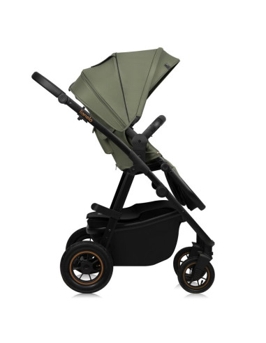 BN-LO-AMBER_PLUS_3IN1_GREEN_FOREST,Carucior 3 in 1, Lionelo, Amber Plus, Cadru aluminiu, Cu landou intarit si salteluta moale, C