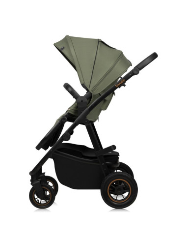 BN-LO-AMBER_PLUS_3IN1_GREEN_FOREST,Carucior 3 in 1, Lionelo, Amber Plus, Cadru aluminiu, Cu landou intarit si salteluta moale, C