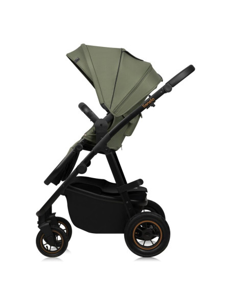 BN-LO-AMBER_PLUS_3IN1_GREEN_FOREST,Carucior 3 in 1, Lionelo, Amber Plus, Cadru aluminiu, Cu landou intarit si salteluta moale, C