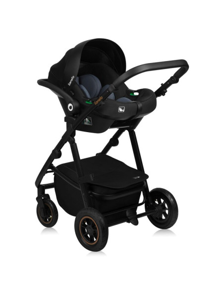 BN-LO-AMBER_PLUS_3IN1_GREEN_FOREST,Carucior 3 in 1, Lionelo, Amber Plus, Cadru aluminiu, Cu landou intarit si salteluta moale, C