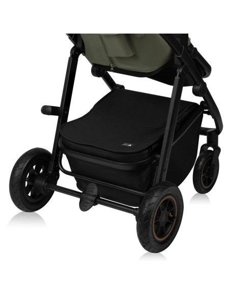 BN-LO-AMBER_PLUS_3IN1_GREEN_FOREST,Carucior 3 in 1, Lionelo, Amber Plus, Cadru aluminiu, Cu landou intarit si salteluta moale, C