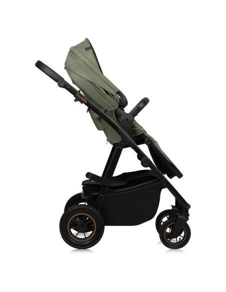 BN-LO-AMBER_PLUS_3IN1_GREEN_FOREST,Carucior 3 in 1, Lionelo, Amber Plus, Cadru aluminiu, Cu landou intarit si salteluta moale, C