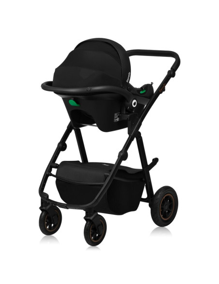 BN-LO-AMBER_PLUS_3IN1_GREEN_FOREST,Carucior 3 in 1, Lionelo, Amber Plus, Cadru aluminiu, Cu landou intarit si salteluta moale, C