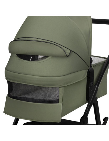 BN-LO-AMBER_PLUS_3IN1_GREEN_FOREST,Carucior 3 in 1, Lionelo, Amber Plus, Cadru aluminiu, Cu landou intarit si salteluta moale, C