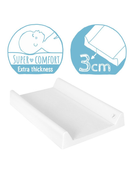 BN-W-203-079-101,Saltea de infasat, Ceba Baby, Confort, 50x70 cm, Atasabila la patut, Fara BPA, 0 luni+, Caro White