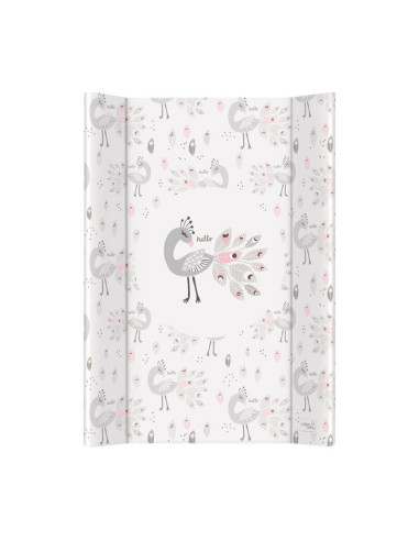 BN-W-203-120-608,Saltea de infasat, Ceba Baby, Confort, 50x70 cm, Atasabila la patut, Fara BPA, 0 luni+, Lolly Polly Peacock