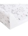 BN-W-203-120-608,Saltea de infasat, Ceba Baby, Confort, 50x70 cm, Atasabila la patut, Fara BPA, 0 luni+, Lolly Polly Peacock
