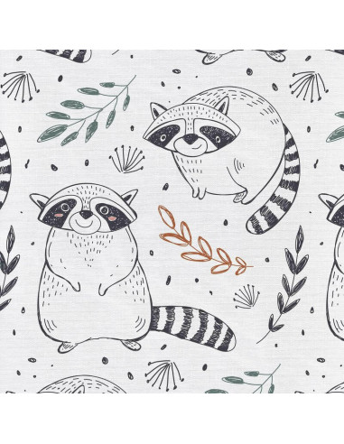 BN-W-305-000-636,Saltea de infasat, Ceba Baby, Pliabila, 60 x 40 cm, Raccoon