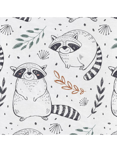 BN-W-305-000-636,Saltea de infasat, Ceba Baby, Pliabila, 60 x 40 cm, Raccoon