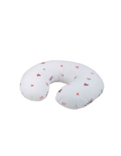 BN-83976,Perna alaptare, Bubaba, Cu husa detasabila, 70x60x18 cm, Kitties&Hearts/White 2