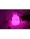 BN-84973,Lampa de veghe, FreeON, Silicon moale, Cu telecomanda si cablu USB, Cu 9 culori diferite si cronometru, Rabbit