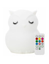 BN-84980,Lampa de veghe, FreeON, Silicon moale, Cu telecomanda si cablu USB, Cu 9 culori diferite si cronometru, Owl