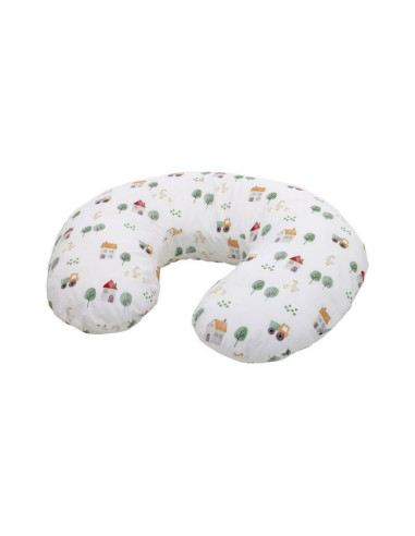 BN-83969,Perna alaptare, Bubaba, Cu husa detasabila, 70x60x18 cm, Farm/White