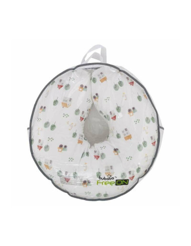 BN-83969,Perna alaptare, Bubaba, Cu husa detasabila, 70x60x18 cm, Farm/White