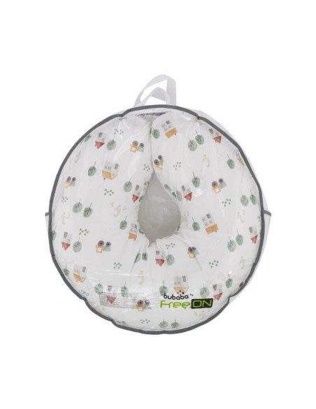 BN-83969,Perna alaptare, Bubaba, Cu husa detasabila, 70x60x18 cm, Farm/White