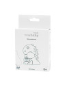 BN-56995,Perie de baie, New Baby, Din silicon, Cu peri moi, Maner ergonomic, Pentru pielea sensibila, 8x11 cm, 0 luni+, Dinosaur