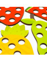 BN-57339,Jucarie Montessori de snuruit, Baby Mix, Dezvolta abilitatile motorii fine, a concentrarii si a rabdarii, Lemn si snur