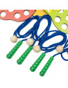 BN-57339,Jucarie Montessori de snuruit, Baby Mix, Dezvolta abilitatile motorii fine, a concentrarii si a rabdarii, Lemn si snur