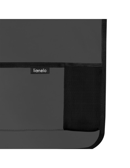 BN-LO-SEATORGANIZER_GREY,Organizator auto, Lionelo, Cu 5 buzunare de diferite dimensiuni, Cu buzunar pentru tableta, Montare cu 