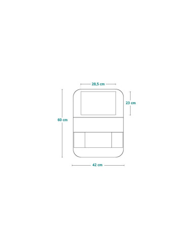 BN-LO-SEATORGANIZER_GREY,Organizator auto, Lionelo, Cu 5 buzunare de diferite dimensiuni, Cu buzunar pentru tableta, Montare cu 