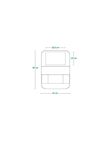BN-LO-SEATORGANIZER_GREY,Organizator auto, Lionelo, Cu 5 buzunare de diferite dimensiuni, Cu buzunar pentru tableta, Montare cu 
