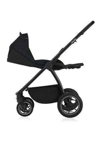 BN-LO-MERIL_2IN1_BLACK_ONYX,Carucior 2 in 1, Lionelo, Meril, Cu landou si scaun cu dimensiune XL, Reversibil, Cu sistem de venti