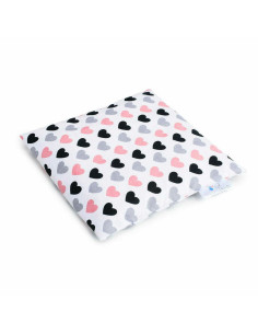 BN-BOC0192,Pernuta anticolici, Bociolad, Umpluta cu samburi de cirese, Cu husa din bumbac, 20x20 cm, 0 luni+, Pastel Hearts