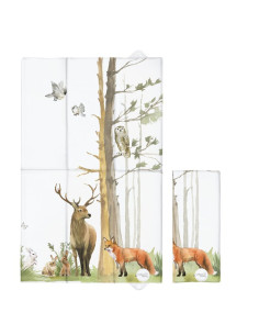 BN-W-305-000-724,Saltea de infasat, Ceba Baby, Pliabila, 60 x 40 cm, Woodland