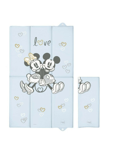 BN-TH-307-127-665,Saltea de infasat, Ceba Baby, Disney, Pliabila, 50 x 80 cm, Minnie & Mickey Blue