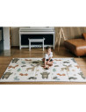 BN-83556,Covoras de joaca, FreeON, Magic Friends, Cu doua fete, Pliabil, Protectie impotriva loviturilor, 200 x 150 cm, Cu Impri