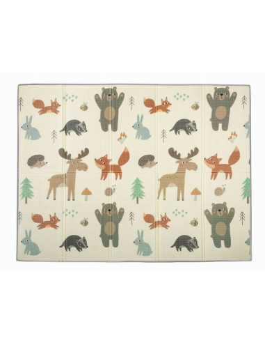 BN-83556,Covoras de joaca, FreeON, Magic Friends, Cu doua fete, Pliabil, Protectie impotriva loviturilor, 200 x 150 cm, Cu Impri