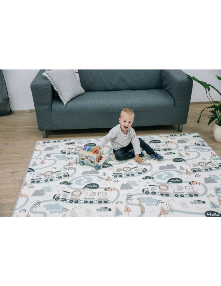 BN-83563,Covoras de joaca, FreeON, Magic Road, Cu doua fete, Pliabil, Protectie impotriva loviturilor, 200 x 150 cm, Cu Imprimeu