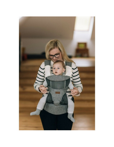 BN-82047,Marsupiu bebe, FreeON, Carry Me, 3 in 1, De la 4 luni pana la 15 kg, Tesatura din plasa 3D, Confortabil si sigur pentru